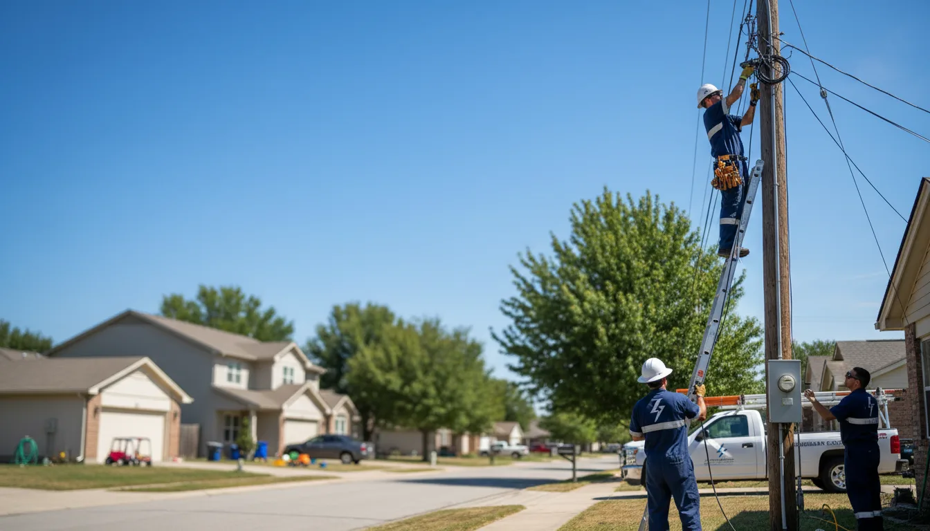 Residential electrician providing installation services in Deloit, IA